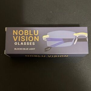 NOBLU VISION Blue Light Blocking Glasses - Purple/Yellow Accents